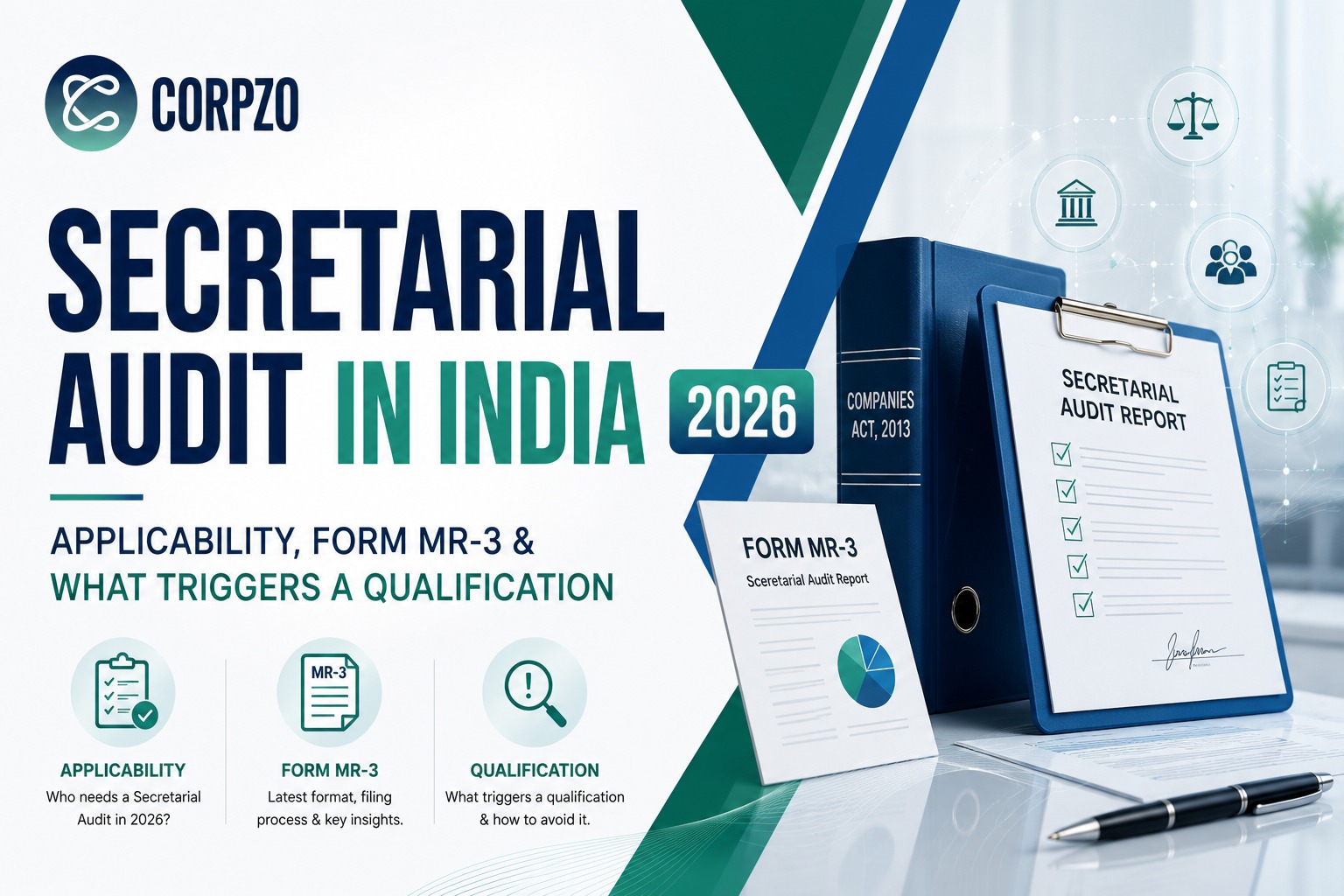 Secretarial Audit in India 2026 Applicability, Form MR-3 & What Triggers a Qualification
