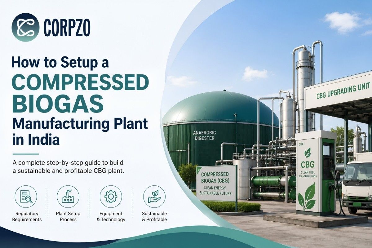 How to Setup a compressed Biogas Manufacturing Plant in India?