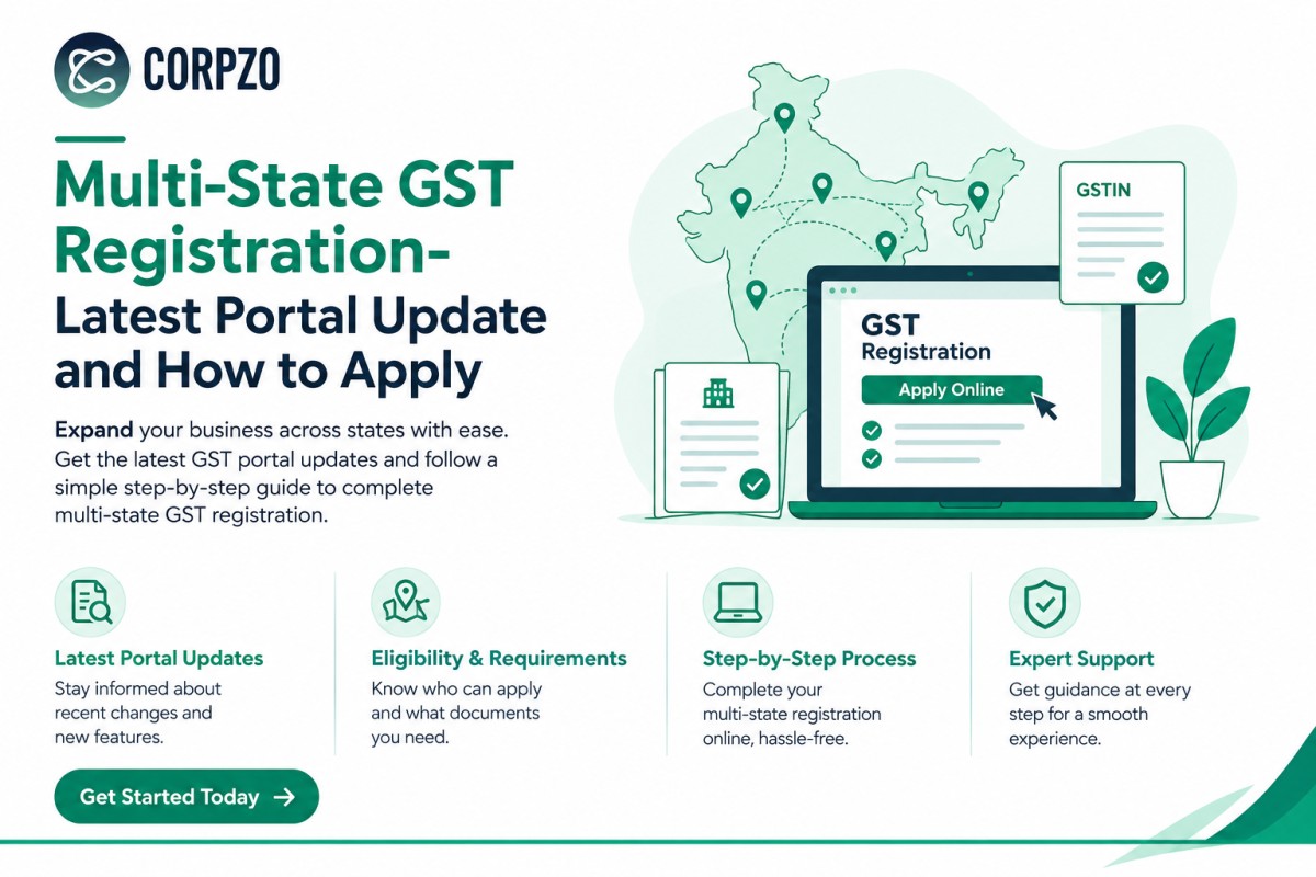 Multi-State GST Registration- Latest Portal Update and How to Apply